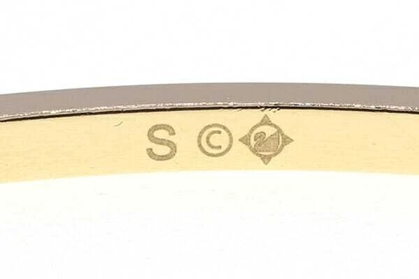 Pulseira usada de liga de ouro com cristal Swarovski - Imagem 3 de 4