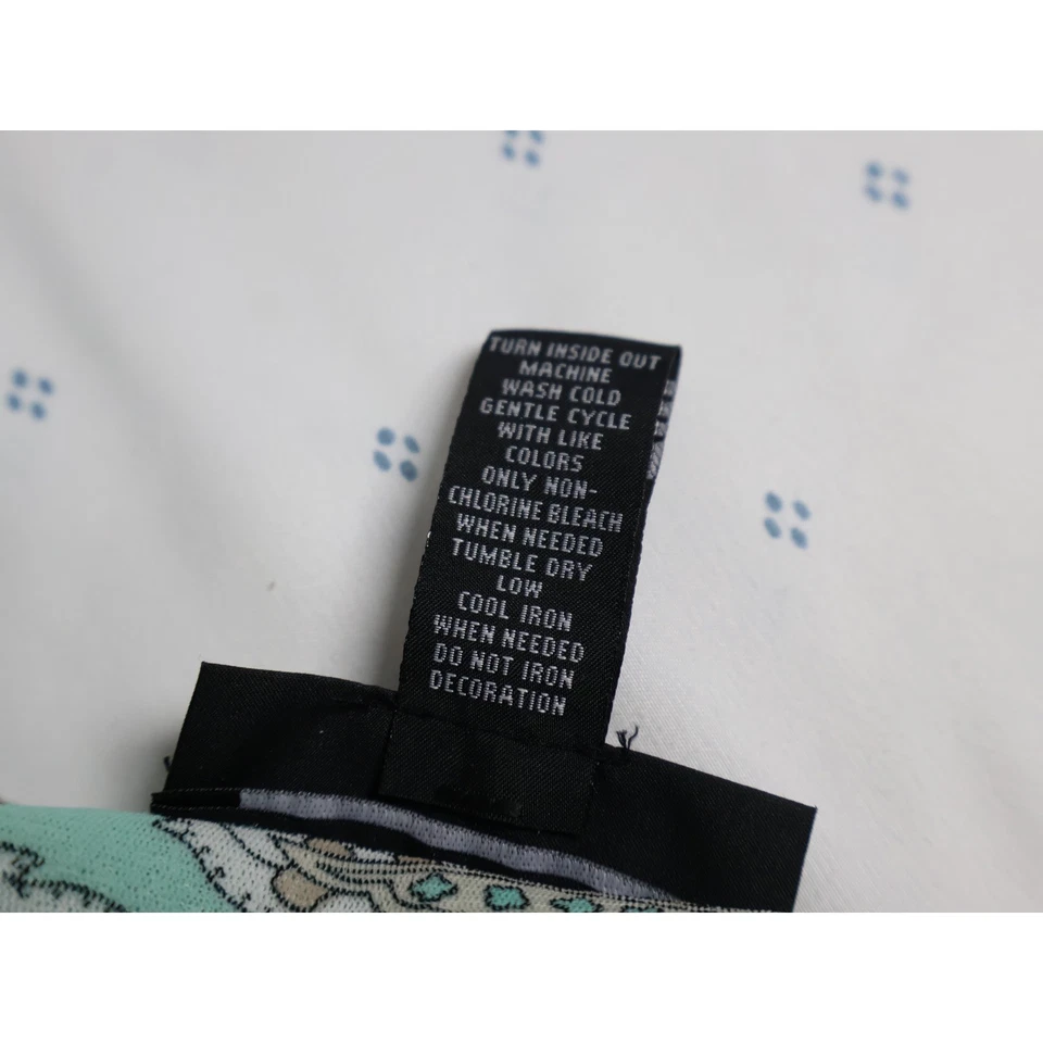 Top INC International Concepts Paisley Adornado Sin Mangas Talla L BOHO Retro Foto 4 de 4