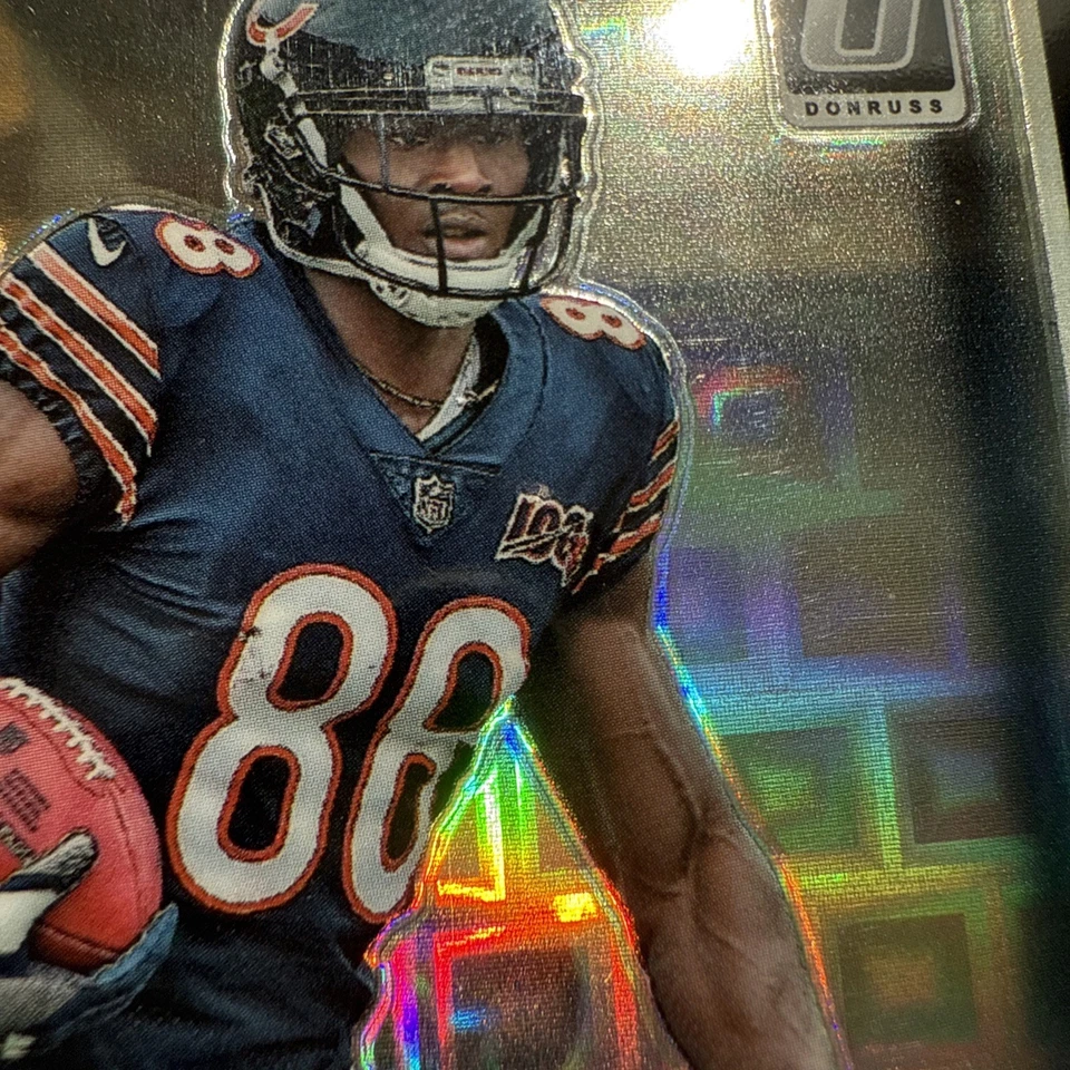 2019 Donruss Optic Riley Ridley Black Pandora Rookie RC /25 Bears #186 - Image 3 of 4