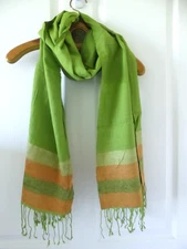 New Green Cashmere Pashmina Lightweight Scarf Wrap Shawl 27x80"