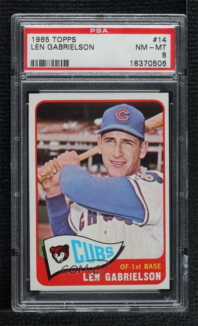1965 Topps Len Gabrielson #14 PSA 8
