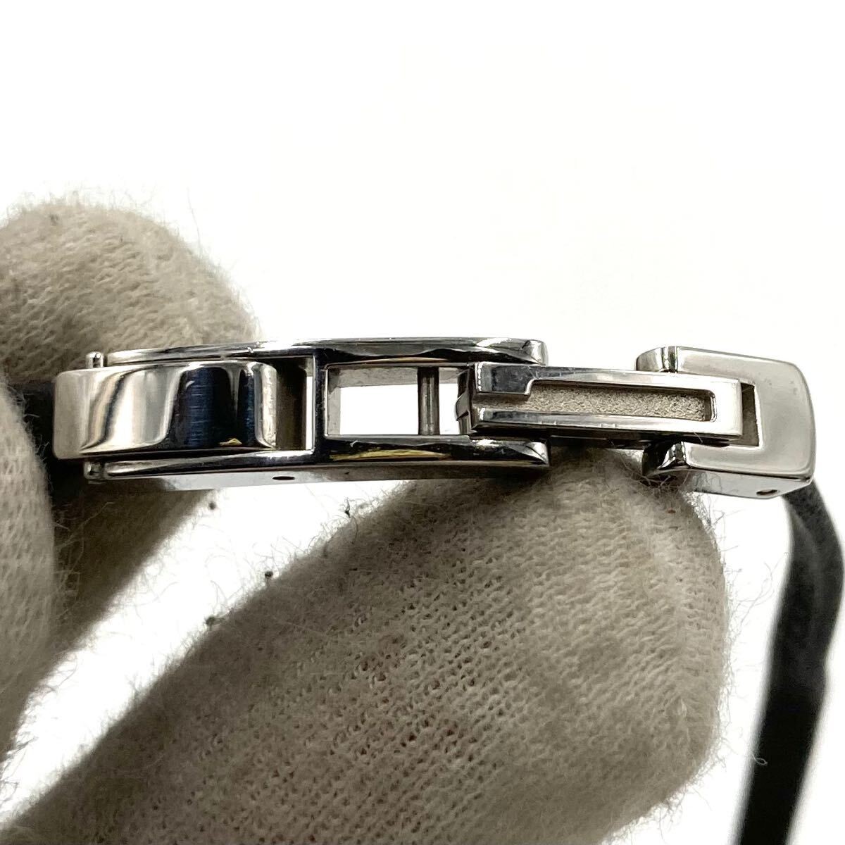 Gucci 6100L Quartz Women's Watch Black Belt Dial Analog Swiss Made