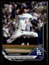 2025 Topps Now 846 Tyler Glasnow Los Angeles Dodgers NLDS Scoreless Black 06/10