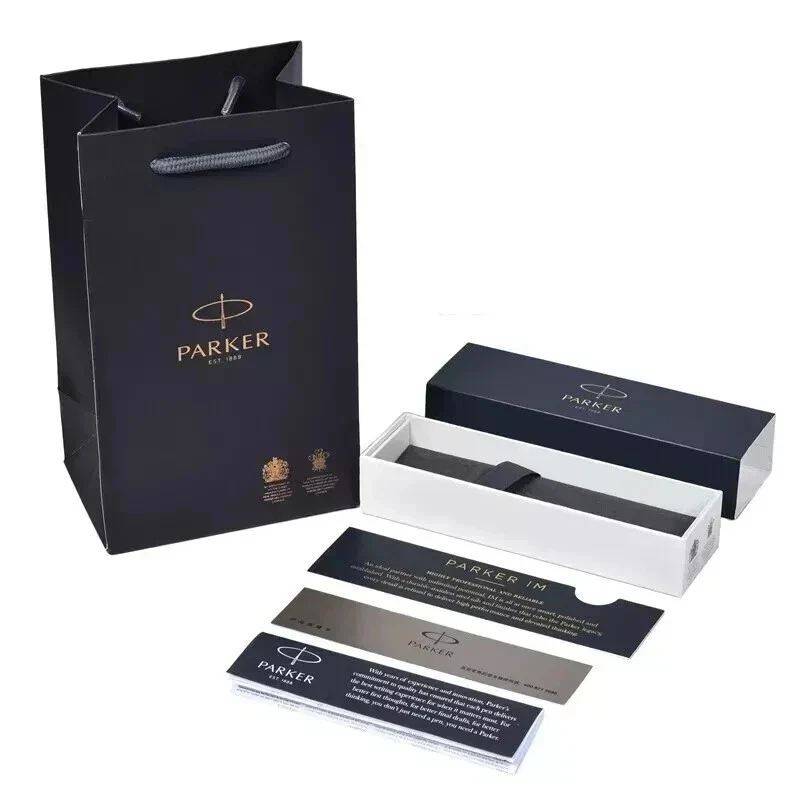Grey Grid Parker Sonnet Series Fine (F) Nib Rollerball Pen Black Ink With Box