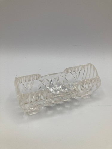 Elegant Clear Plastic Toothpick Holder Dispenser Ornate Cut Crystal Design  - 第 2/5 張圖片