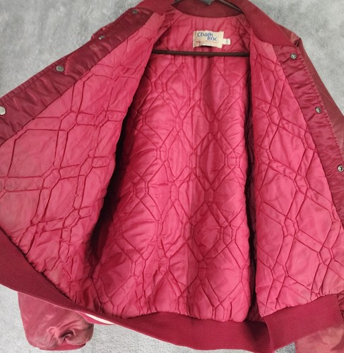 Oklahoma Sooners Jacket Mens XL Red Snap Long Sleeve OU Logo Bomber Vintage USA - Picture 3 of 15