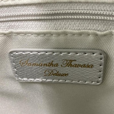 Samantha Thavasa Deluxe - Silver Synthetic Leather Shoulder Bag | eBay