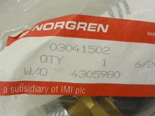 206406 Old-Stock; Norgren 3041502 Federrückschlagventilschalter; grün; 2-10 BAR - Bild 3 von 5