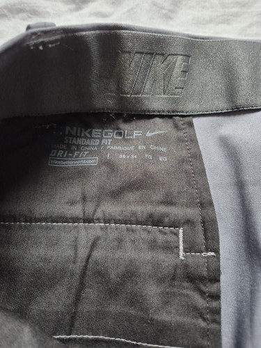Nike Golf Dri-Fit Men's Trousers Grey Straight Leg Zip Fly W38 L34 Lightweight - Bild 5 von 8