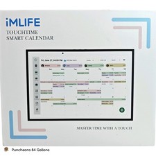 RROSKY 10.1'' WiFi Digital Calendar Smart Family Planner with Black Frame