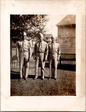 WW2 Army Soldiers Handsome Men Snapshot Americana Militaria 1940s Vintage Photo