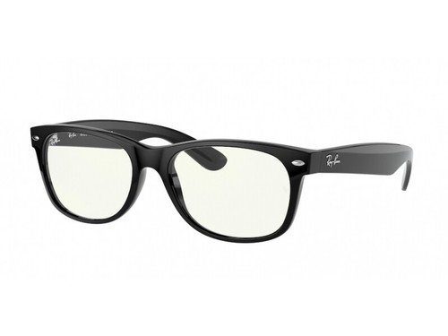 Ray-Ban Occhiali da Sole RB2132 NEW WAYFARER 901/BF Nero lenti chiare | eBay