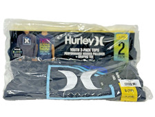 Hurley Boy's Performance Hoodie  Graphic Tee 2-Pack Gray Size S 7/8 New In Pack
