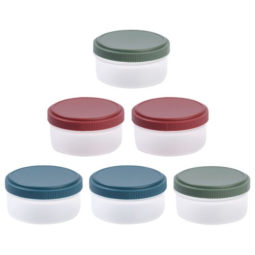 6 Pcs Condiment Jar Picnic Sauce Boxes Adorable Seasoning Travel