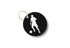 Keychain Round Printed Double Sided FOOTBALL Player