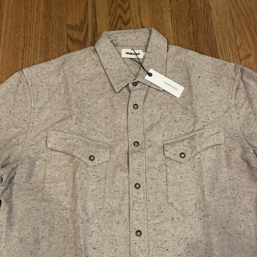Taylor Stitch The Western Shirt in Oat Donegal Mens Sz 44 XL NWT msrp $138 - Picture 2 of 14