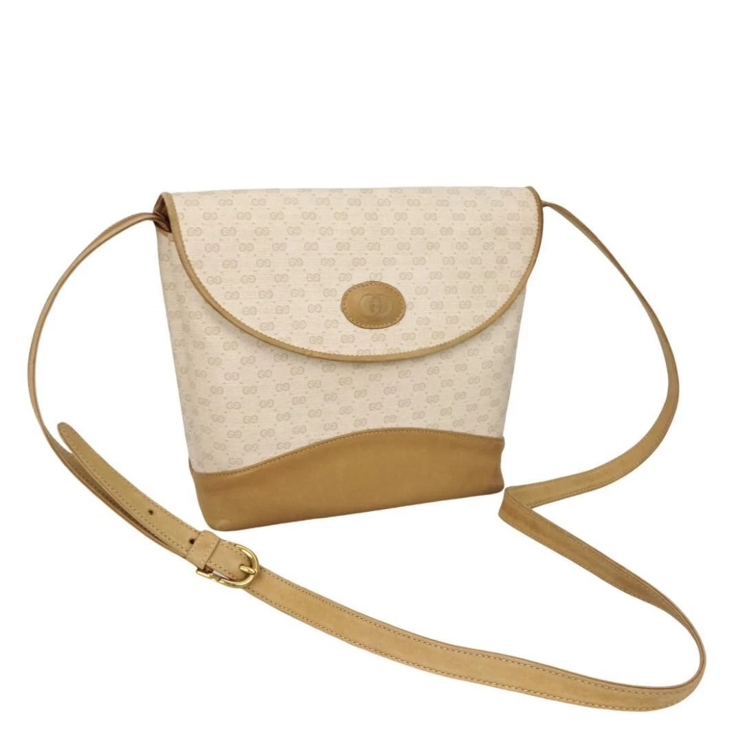 Sac à bandoulière GUCCI PVC beige authentique G010185