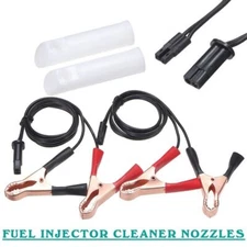Universal Fuel Injector Flush Cleaner Adapter DIY Kit Car Cleaning Tool & Nozzle