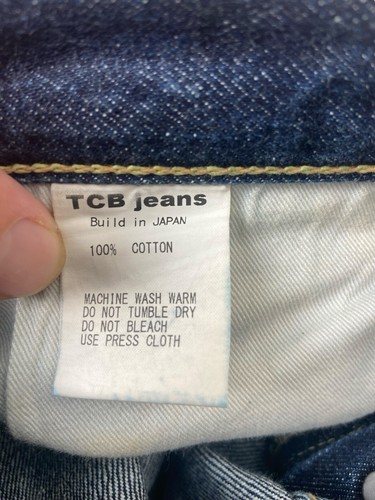 TWO CATS BRAND Straight 50's XX Selvedge Denim Jeans 32x29 Waist Japan TCB - Bild 5 von 11