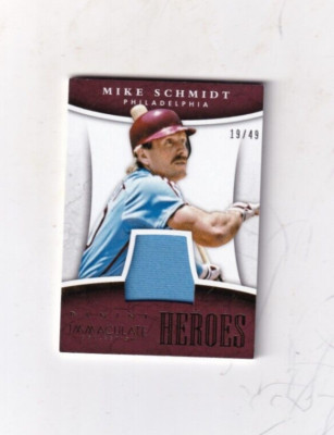 2015 MIKE SCHMIDT PANINI IMMAC.COLL. HEROES GU JERSEY 19/49 PHILADELPHIA PHILLES