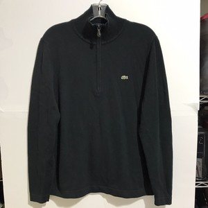lacoste quarter zip pullover sweater