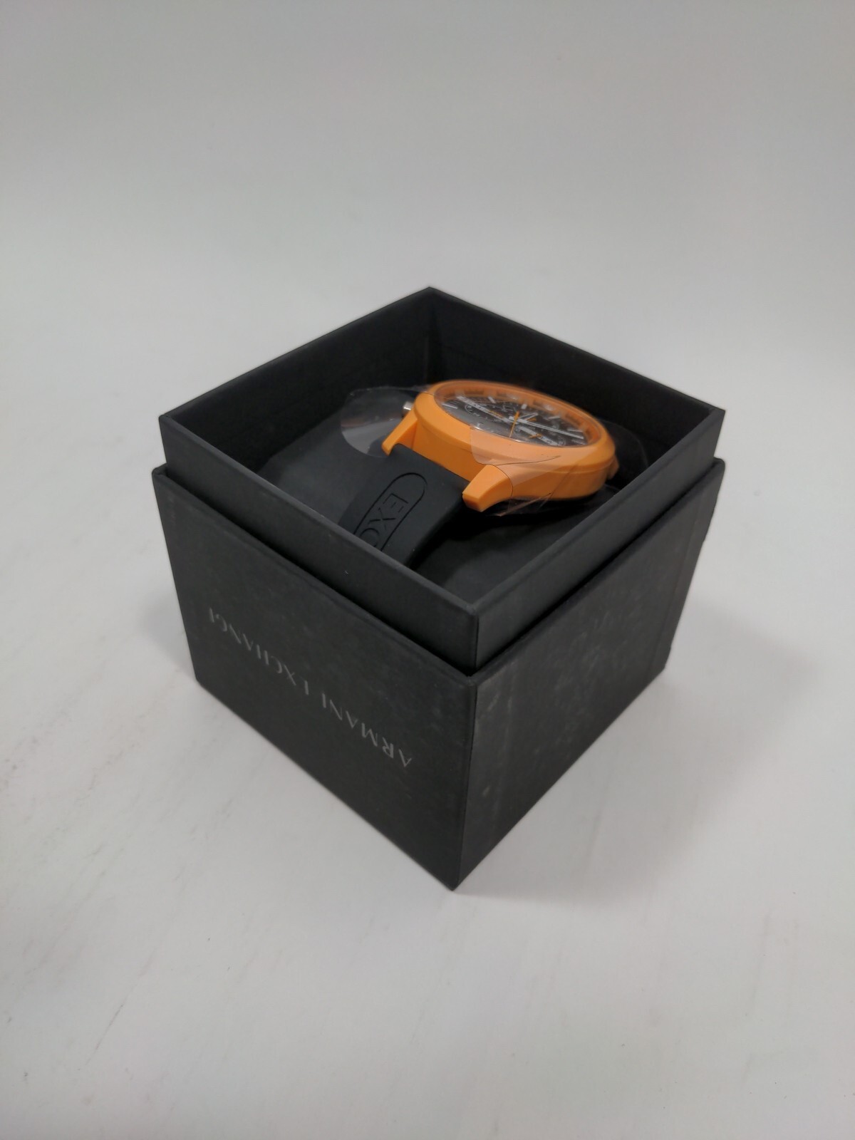 A|X ARMANI EXCHANGE AX Men\'s Chronograph Orange AX2438 Silicone | eBay