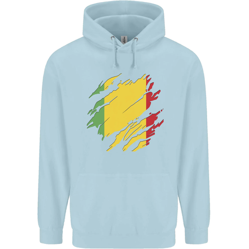 Torn Mali Flag Malian Day Football Childrens Kids Hoodie - Picture 6 of 75