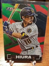 2021 Topps Fire Keston Hiura Green /199 Brewers 