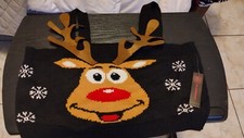 No Boundaries Juniors Size Christmas Reindeer Sweater Crop Top NWT Size XL 15-17