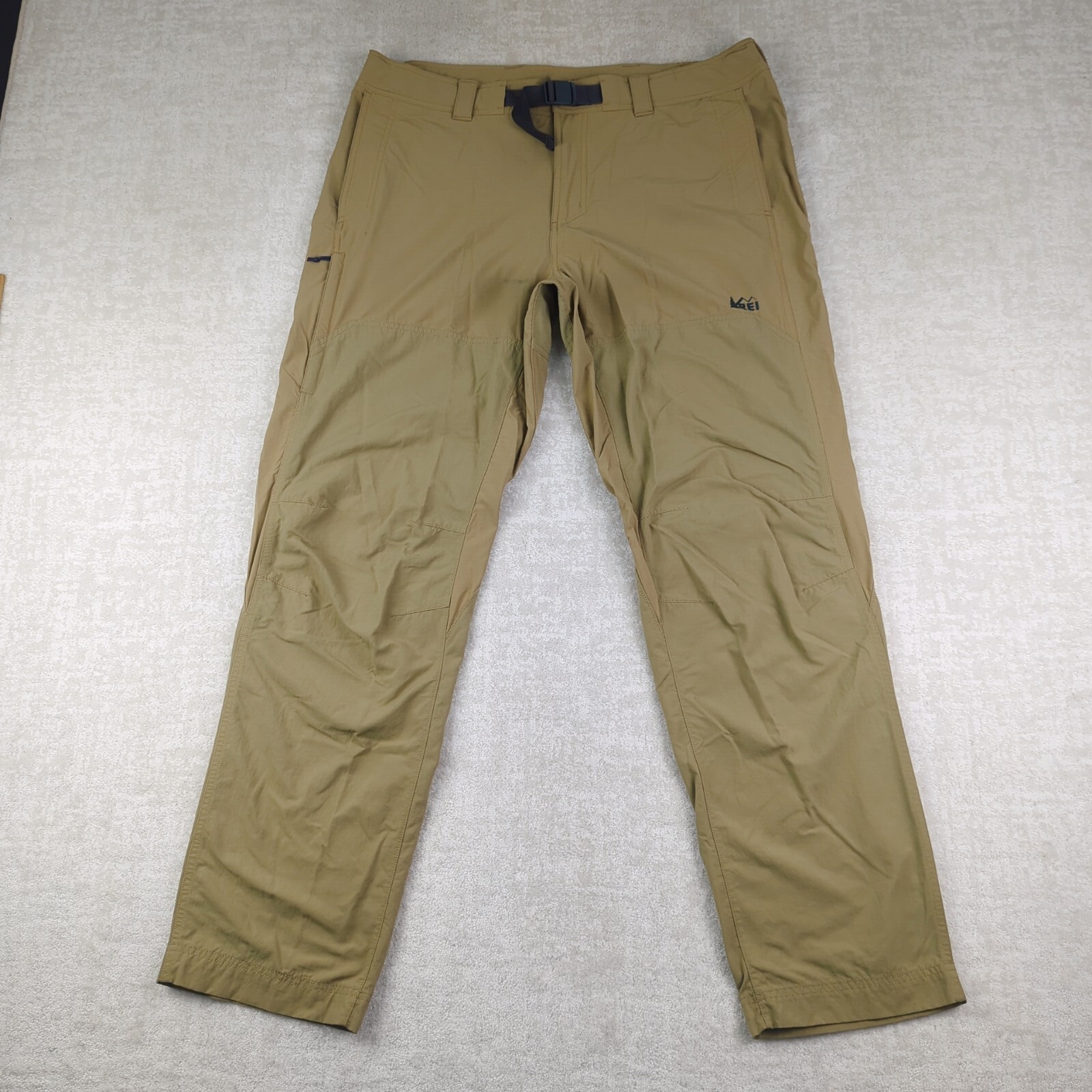REI Coop Vented Belted Hiking Pants Mens 40x34 Beige… Gem