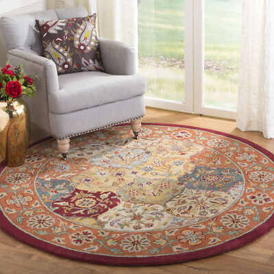 Safavieh Heritage MULTI / RED 6' X 6' Round Area Rug - HG510B-6R