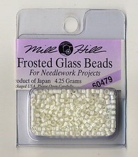 Mill Hill Frosted Glass Beads 4.25g White 60479