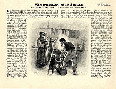 Gustav W. Gessmann/ Herbert Arnold Weihnachtsbräuche bei den Südslaven von 1903