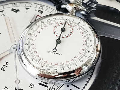 Rare SEIKO Mechanical Stop watch Large Vintage Seiko Chronograph 47mm. |  eBay
