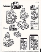 VINTAGE AD SHEET #3496 - 1980 KENNER - NURSERY CENTER