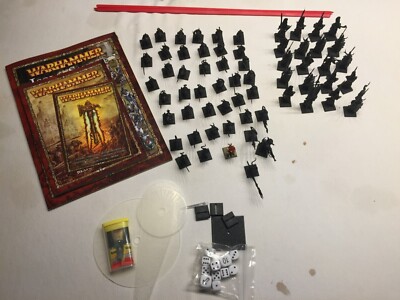 Warhammer Lot Island Of Blood Skavens & Hauts Elfes, Figurines Peintes Noires + Malette