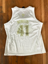 Vtg 41 DIRK NOWITZKI x DALLAS MAVERICKS MAVS Fan NBA BASKETBALL JERSEY Women XL