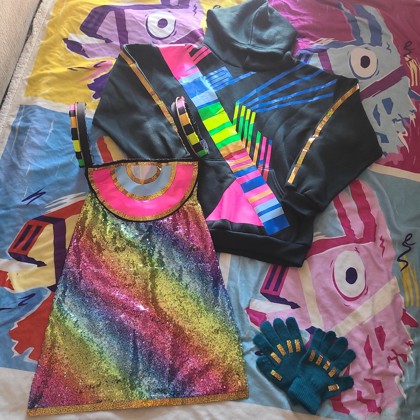 Handmade Fortnite DJ Yonder kids Halloween Costume Yo… Gem