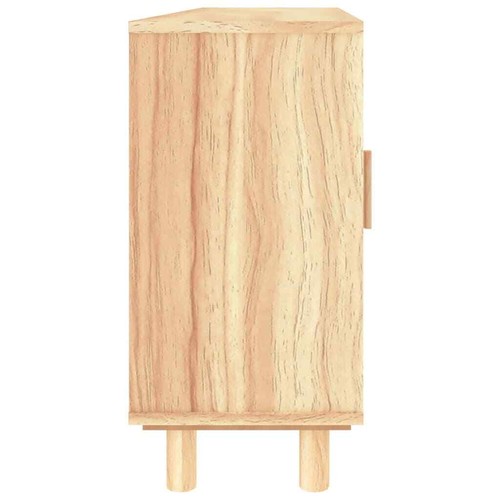 NNEVL Sideboard Brown 105x30x60 cm Solid Wood Pine and Natural Rattan - Picture 6 of 9