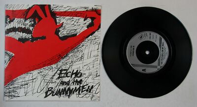Echo & The Bunnymen The Pictures On My Wall UK 7inch Vinyl Single Silver Labels
