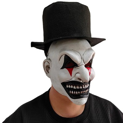 Narren Maske Joker Latex Hut Halloween Cosplay Magie Horror Halloween