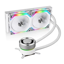 Lian Li Galahad AIO 240 UNI Fan SL Edition Liquid CPU Cooler 2 Fan White NEW !