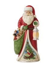 Jim Shore Christmas Joy Shines Ever Bright Worldwide Event Santa Figurine Decor!