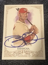 DANNY ESPINOSA Signed Autographed 2012 Topps Allen & Ginter Card Nationals #349