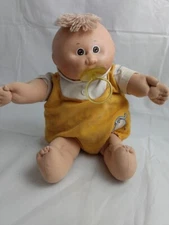 Vintage Cabbage Patch Doll #4 Paci Preemie Tuft Brown Eyes Coleco P China 1985