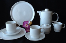 Melitta Form Bremen 27 Dekor weiß Kaffeeservice Tete a Tete für 2 Personen