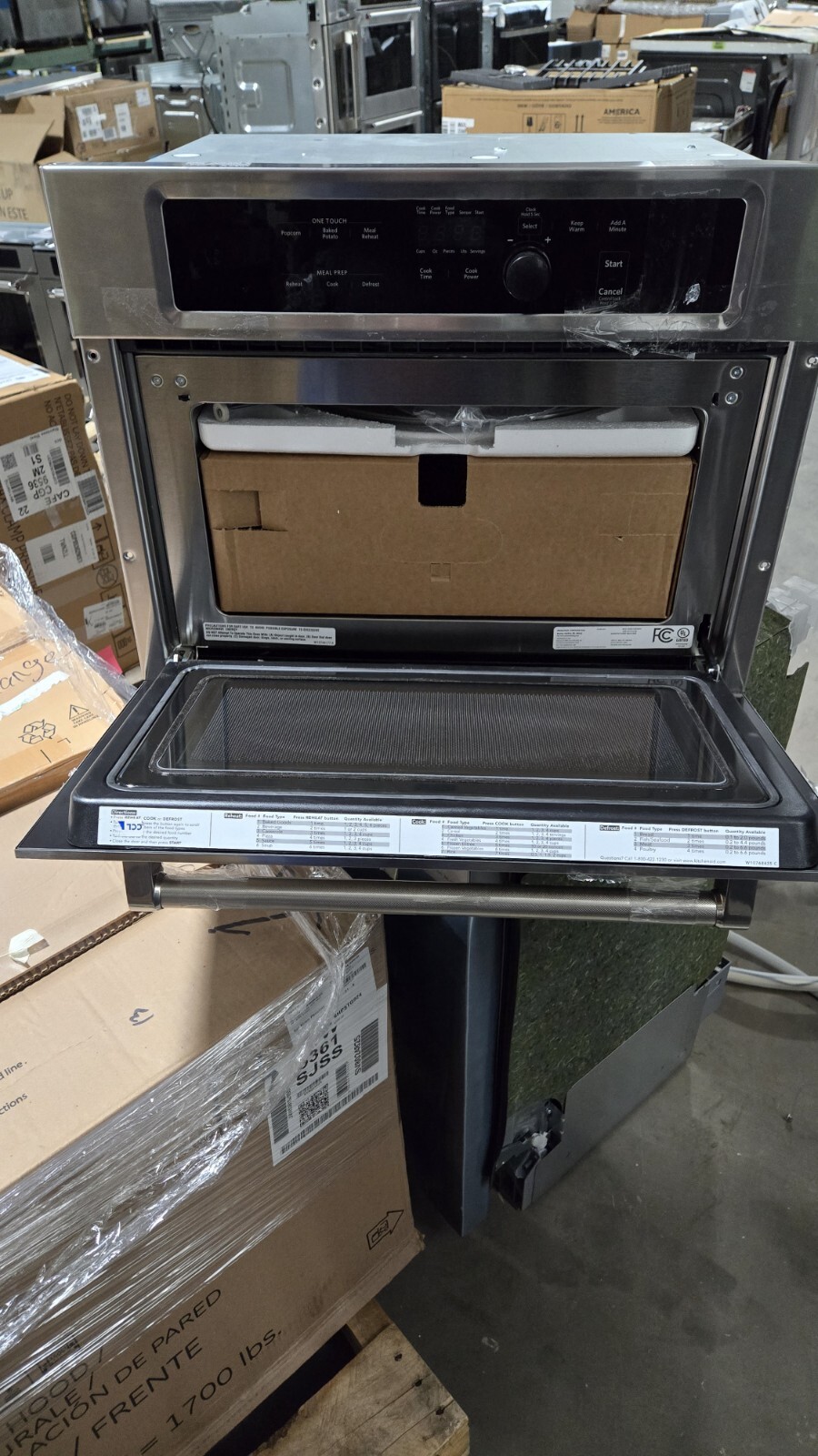 Kitchen Aid KMBS104ESS 24" BuiltIn Microwave Oven in Stainless Steel