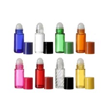 Roller Bottles 1 oz. Perfume Bottle for travel, Essential Oil Roll On, 6/12 Pack