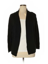 Worthington Women Black Cardigan 1X Plus