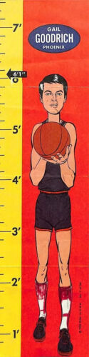1969-70 Topps Basketball Rulers #3 Gail Goodrich Rookie Phoenix Suns - RARE HOF